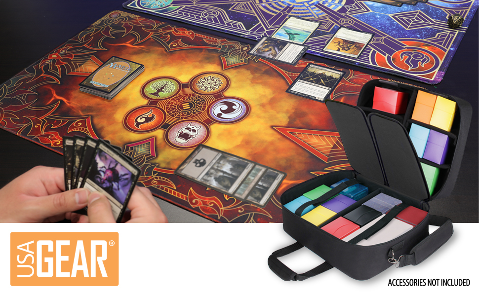 USA Gear Sac Compact Pour Cartes MTG - Étui Transport Deck Magic The Gathering