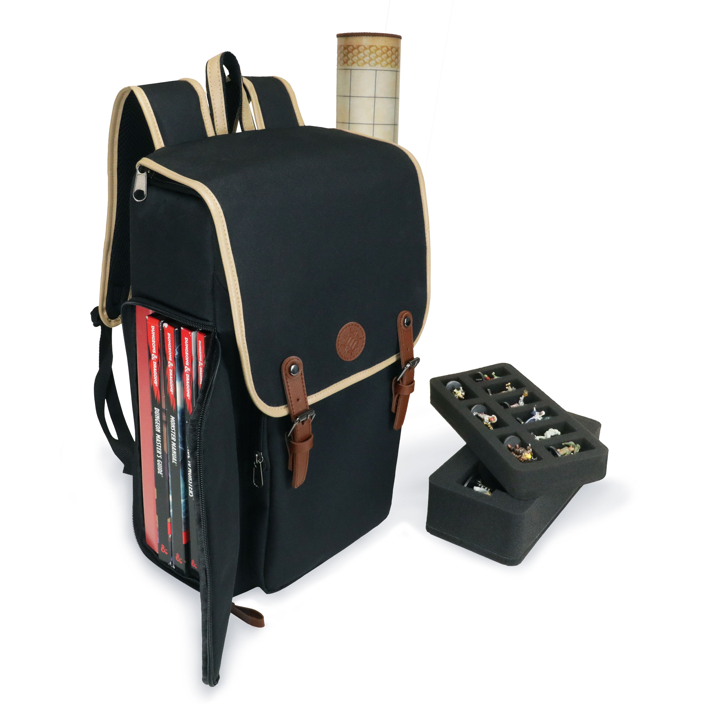 dnd mini backpack STUDDED D metal logo Dungeons And Dragons Mini Backpack